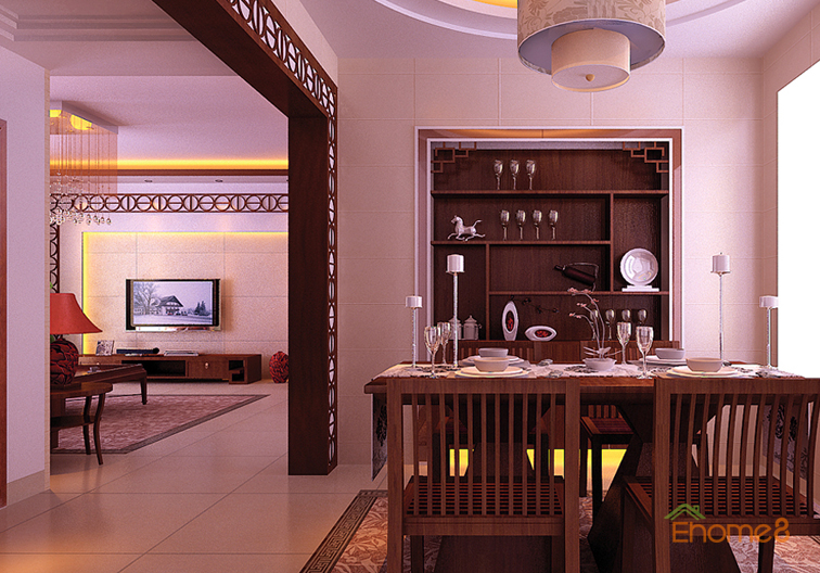 家裝效果圖－餐廳裝修設(shè)計圖片4.jpg