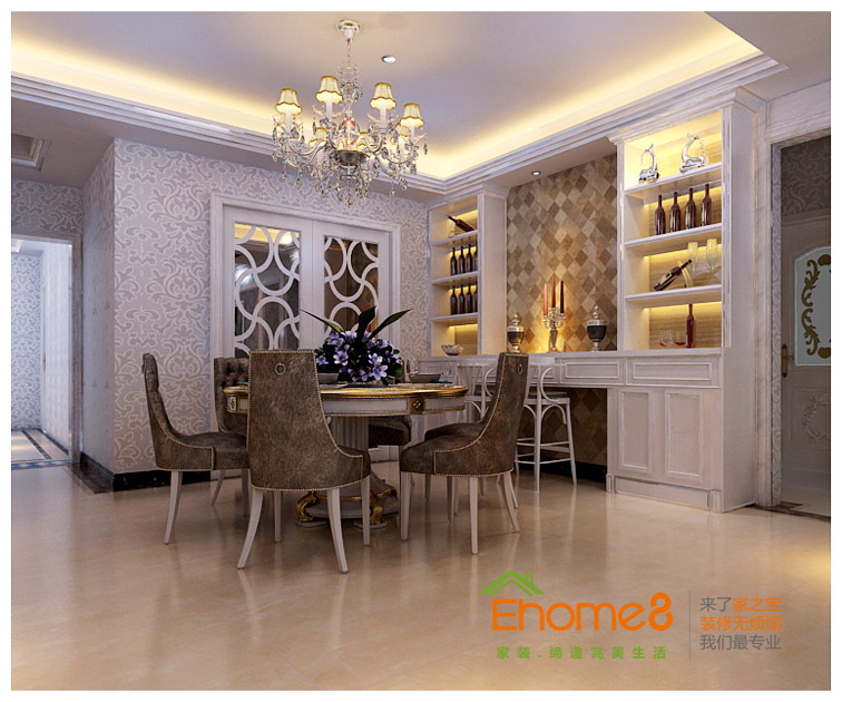 保利大江郡課廳裝修效果圖