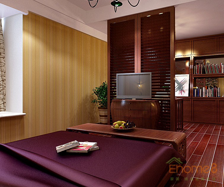 東城印象兩房一廳主臥裝修效果圖2