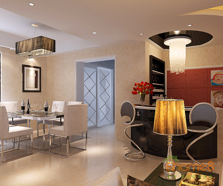 東郡躍層餐廳裝修效果圖