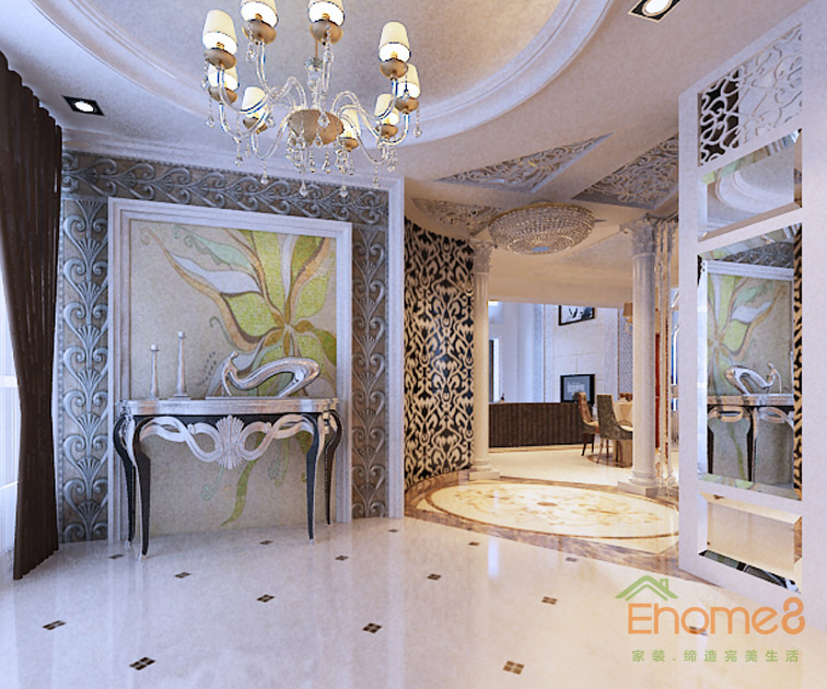 東郡142平米躍層古典歐式入戶裝修效果圖7