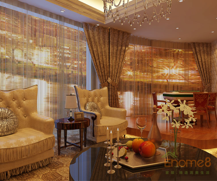 田園風金秀華東大酒店歐式豪華套間裝修效果圖12345