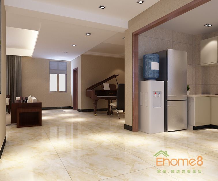 兩房一廳77平米現代簡約風格客廳裝修效果圖1