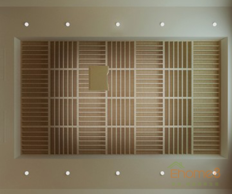 119㎡三房一廳中式風格視聽室裝修效果圖651