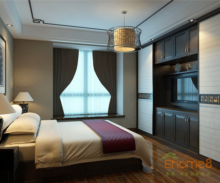 106㎡兩房一廳現代簡約風格老人房裝修效果圖