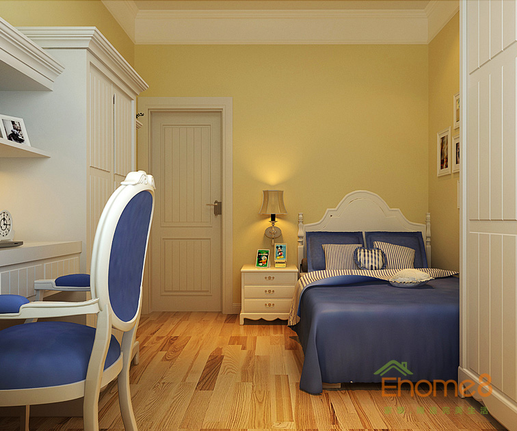 95㎡三房一廳美式風格兒童房裝修效果圖