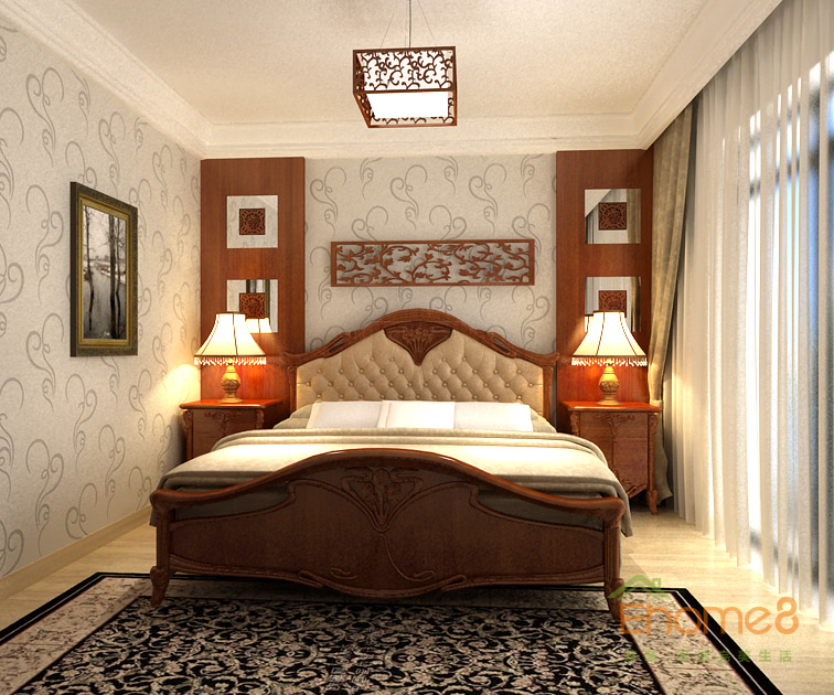 172㎡躍層法式風(fēng)格主人房裝修效果圖