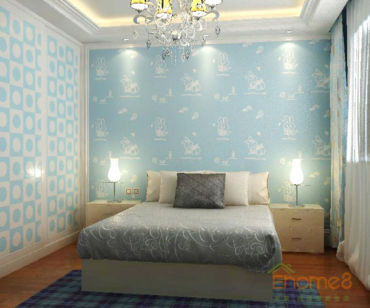 105㎡三房一廳歐式風(fēng)格次臥裝修效果圖