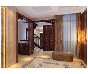 大美天第躍層二樓入戶中式風格效果圖